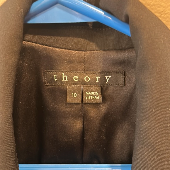 THEORY WOOL BLAZER BLACK SIZE 10 - Picture 2 of 6
